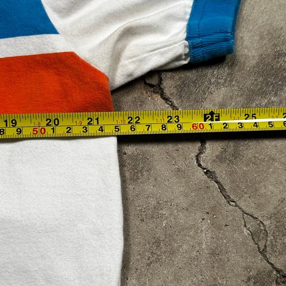 Guess Striped Embroidered Ringer T-Shirt - Picture 5 of 6